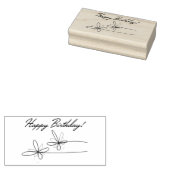 ハッピーバースデー ラバースタンプ (押印)