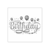 ハッピーバースデー ラバースタンプ (インプリント)