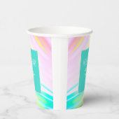 "ハッピーバースデー"ラブリーカラー紙カップ 紙コップ (右)