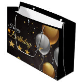 ハッピーバースデー ラージペーパーバッグ (正面アングル)