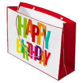 ハッピーバースデー ラージペーパーバッグ (裏面アングル)