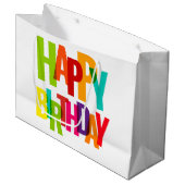 ハッピーバースデー ラージペーパーバッグ (正面アングル)