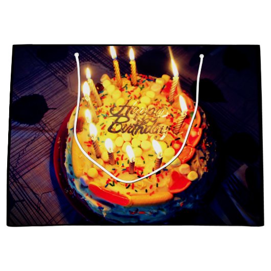 ハッピーバースデー! ラージペーパーバッグ (正面)