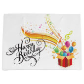 ハッピーバースデー ラージペーパーバッグ (正面)