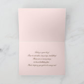 ハッピーバースデー、リトルプリンセス。名前をカスタムする カード (内部)