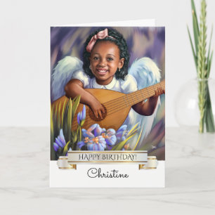 ハッピーバースデー。ルートとリトルエンジェル カード