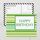 ハッピーバースデー（レモンライム） ポストカード (正面/裏面)