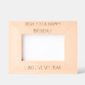 ハッピーバースデー レーザー彫刻フレーム (正面)