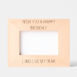 ハッピーバースデー レーザー彫刻フレーム