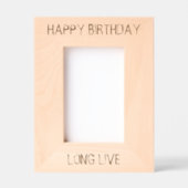 ハッピーバースデー レーザー彫刻フレーム (正面)