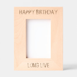 ハッピーバースデー レーザー彫刻フレーム