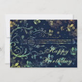 ハッピーバースデー – ロマンチックなフラワーズギター (裏面)