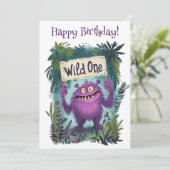 ハッピーバースデー、ワイルドワン サンキューカード (スタンド正面)