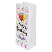 ハッピーバースデー ワインギフトバッグ (正面アングル)