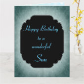 ハッピーバースデー・ワンダフル・ソン・グリーティング カード (黄色い花)