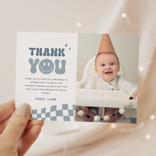 ハッピーバースデー ワン！すてきな１年にしてね サンキューカード