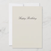 ハッピーバースデー。ヴィンテージ青蝶アート (裏面)