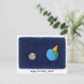 「ハッピーバースデー、世界」(暗) – ロシュ・ハシャナ シーズンポストカード (スタンド正面)