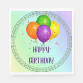 ハッピーバースデー、人気があるデザイン、 スタンダードランチョンナプキン (正面)