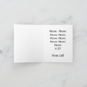 ハッピーバースデー,人間の召使,メッセージのパーソナライズ カード (内部)