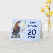 ハッピーバースデー、今日20縁ど日、ボブのコリー犬 カード (黄色い花)