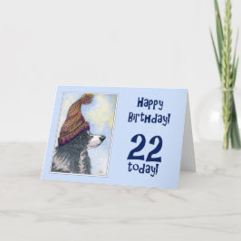 ハッピーバースデー、今日22、コリ縁どードッグ、ボブ カード