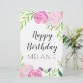 ハッピーバースデー 便箋 (スタンド正面)