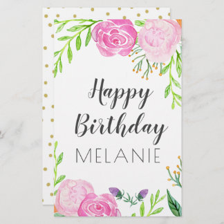 ハッピーバースデー 便箋