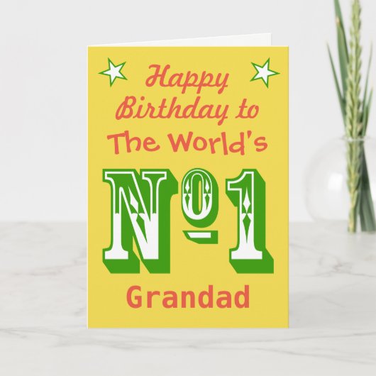 ハッピーバースデー – 個人用に設定するグリーティングカード カード (正面)