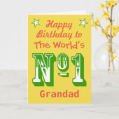 ハッピーバースデー – 個人用に設定するグリーティングカード カード (黄色い花)