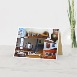 ハッピーバースデー、先生、ヴィンテージスクールハウス カード