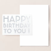 「ハッピーバースデー!」 内空白の部 箔カード (ディスプレー)
