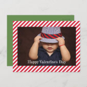 ハッピーバースデー |写真ストライプはがき シーズンポストカード (正面/裏面)