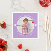 ハッピーバースデー(写真付) スタンダードカクテルナプキン (インサイチュ)