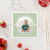 ハッピーバースデー(写真付) スタンダードカクテルナプキン (インサイチュ)