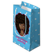 ハッピーバースデー!励ましの黒人女性たち,星 スモールペーパーバッグ (正面アングル)
