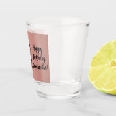 ハッピーバースデー,励ましの黒人女性,ピンク ショットグラス (右)