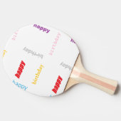 ハッピーバースデー 卓球ラケット (横)
