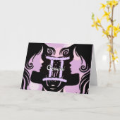 ハッピーバースデー〔占星術の〕十二宮図サインジェミニ カード (黄色い花)