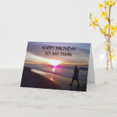 ハッピーバースデー「双子へ」 カード (黄色い花)