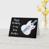 ハッピーバースデー**双子** カード (黄色い花)