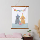 ハッピーバースデー 吊り下げ型タペストリー (寝室)