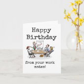 ハッピーバースデー、同僚の カード (黄色い花)