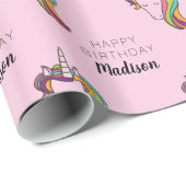 ハッピーバースデー |名前の追加 ラッピングペーパー (ロールコーナー)