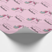 ハッピーバースデー |名前の追加 ラッピングペーパー (角)