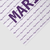 ハッピーバースデー!名前テンプレート紫 薄葉紙 (詳細)