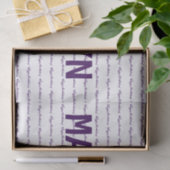 ハッピーバースデー!名前テンプレート紫 薄葉紙 (ギフト)