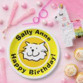 ハッピーバースデー（名前） ペーパープレート (パーティー)