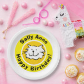 ハッピーバースデー（名前） ペーパープレート (パーティー)