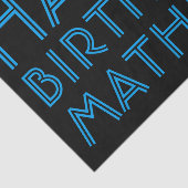 ハッピーバースデー（名前） |青と黒（またはdiy） 薄葉紙 (詳細)